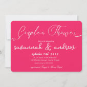 Classic Elegante Script Couples Einladung (Vorderseite)