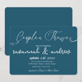 Classic Elegante Script Couples Einladung (Vorne/Hinten)