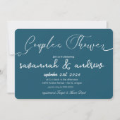 Classic Elegante Script Couples Einladung (Vorderseite)