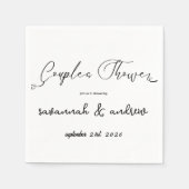 Classic Elegante Script Couples Einladung Serviette (Vorderseite)