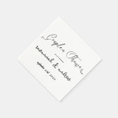 Classic Elegante Script Couples Einladung Serviette (Ecke)