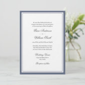 Classic Elegante Script - Einladung zur Hochzeit i (Stehend Vorderseite)
