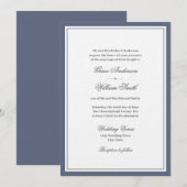 Classic Elegante Script - Einladung zur Hochzeit i (Vorne/Hinten)