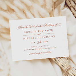 Classic Elegante Terracotta auf dem Monte Tamaro Save The Date