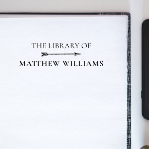 Classic Elegante The Library of Individuelle Name Permastempel