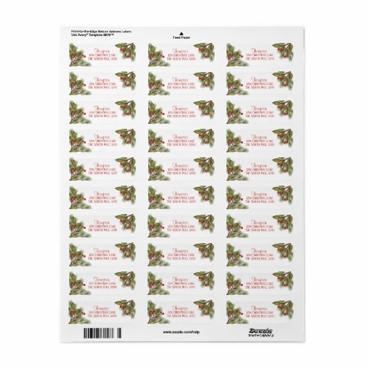 Classic Elegante Weihnachtsgrün Mailing (Vorne)