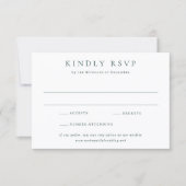 Classic Emerald Green Simple Wedding RSVP Karte (Vorderseite)