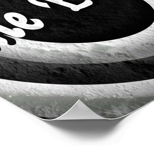 Classic End Credits - B&W Poster (Ecke)