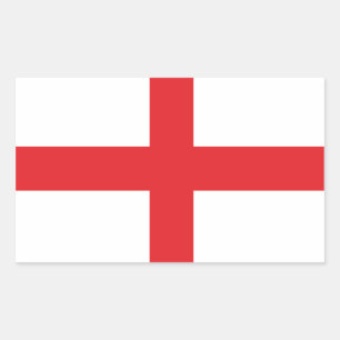 Classic England Flag - St. George's Cross Rechteckiger Aufkleber