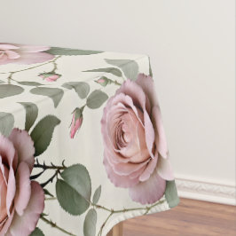 Classic English Roses In Soft Shades Of Pink  Tischdecke