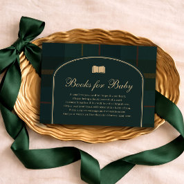 Classic Equestrian Polo Plaid Books for Baby Boy Begleitkarte