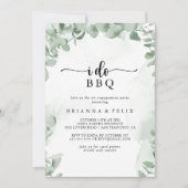 Classic Eukalyptus I GRILLEN Engagement Party Einladung (Vorderseite)