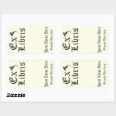 Classic Ex Libris Buchzeichen Rechteckiger Aufkleber (Blatt)