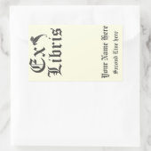 Classic Ex Libris Buchzeichen Rechteckiger Aufkleber (Tasche)