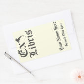 Classic Ex Libris Buchzeichen Rechteckiger Aufkleber (Umschlag)