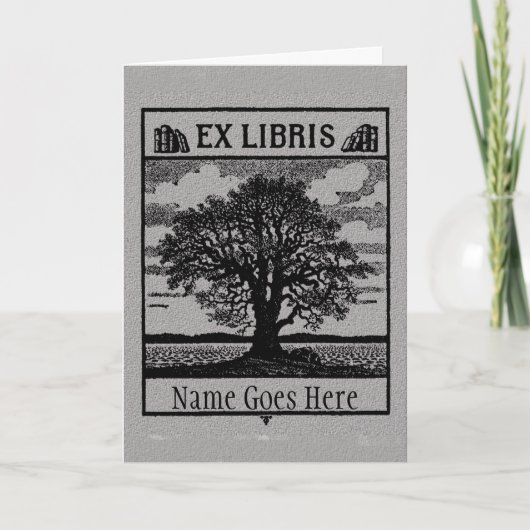Classic ex libris Card - Leer oder Messenger Karte (Vorderseite)