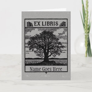 Classic ex libris Card - Leer oder Messenger Karte