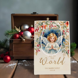 Classic Exquisite Christmas Victorian Angel Xmas Mittlere Geschenktüte