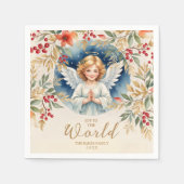Classic Exquisite Weihnachten Viktorianisch Angel Serviette (Vorderseite)