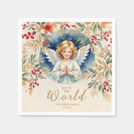 Classic Exquisite Weihnachten Viktorianisch Angel Serviette