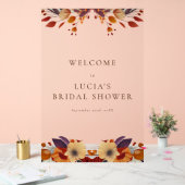 Classic Fall Dry Wildblume Brautparty Willkommen Acrylschild (Hochzeit)