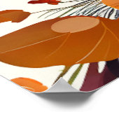 Classic Fall Dry Wildblume Brautparty Willkommen Poster (Ecke)