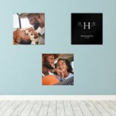 Classic Family Monogram & Name Bilderwand Sets (Holzboden)