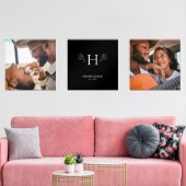Classic Family Monogram & Name Bilderwand Sets (Wohnzimmer)