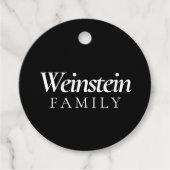 Classic Family Name Purim Geschenkanhänger (Vorderseite)