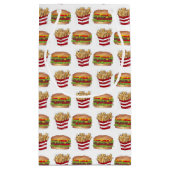 Classic Fast Food Pairing Burger und French Fries Kleine Geschenktüte (Rückseite)