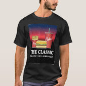 Classic Fast Food Retro Burger Frieze 80er 90s Sim T-Shirt (Vorderseite)