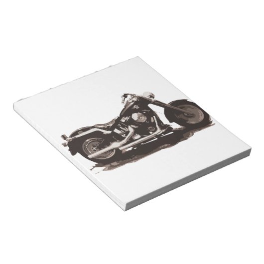 Classic Fat Boy Motorrad Notizblock (angewinkelt)