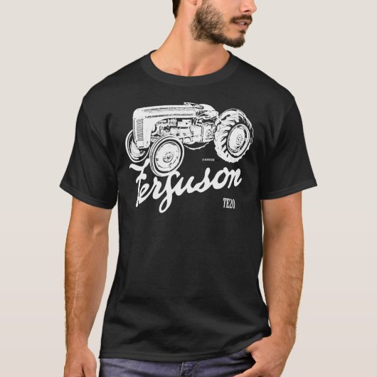 Classic Ferguson TE20 script and illustration Esse T-Shirt (Vorderseite)