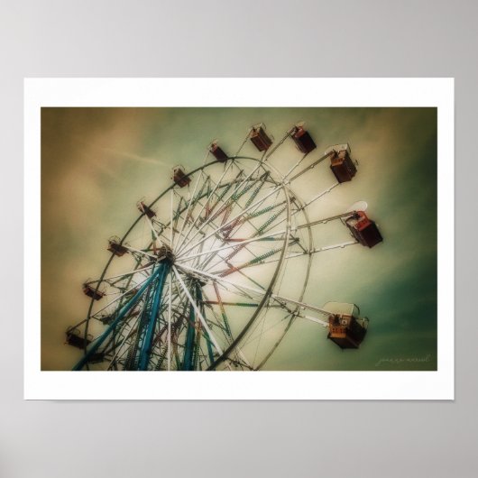 Classic Ferris wheel Poster (Semi-Gloss) (Vorne)