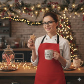 Classic Festive Charm Christmas Red Apron Schürze