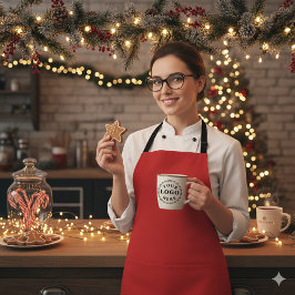 Classic Festive Charm Christmas Red Apron Schürze