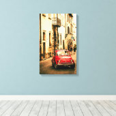 Classic Fiat 500 in Italien Leinwand (Insitu (Holzboden))