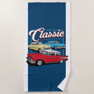 Classic Fifties Cars Strandtuch