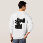 Classic Film Camera Silhouette T-Shirt (Schwarz voll)