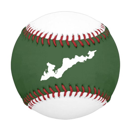 Classic Fishers Island Logo Baseball - weiß/grün (Vorderseite)