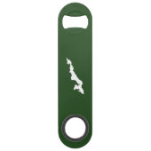 Classic Fishers Island Logo Bottle Opener - Green Speedflaschenöffner (Rückseite)
