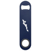Classic Fishers Island Logo Bottle Opener - Navy Speed Flaschenöffner (Vorderseite)