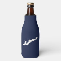 Classic Fishers Island Logo Cooler - Navy/White