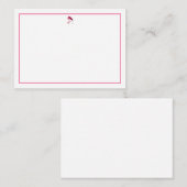 Classic Flamingo Mitteilungskarte (Vorne/Hinten)