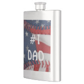 Classic Flask/American Flag Baseball #1 Vater Flachmann (Links)