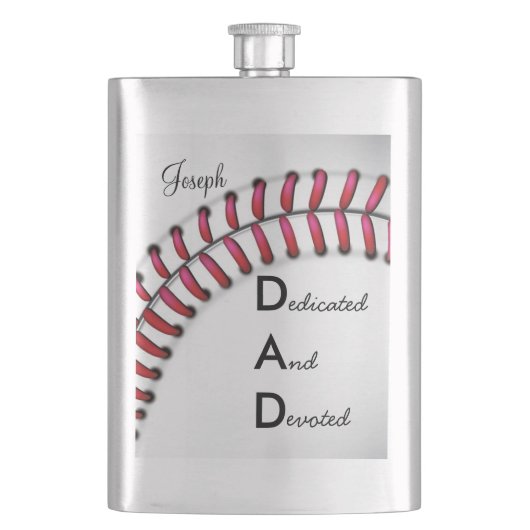 Classic Flask/VATER gewidmet und gewidmet Flachmann (Vorderseite)