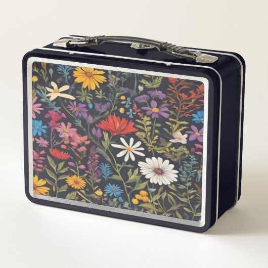 Classic Floral #88 - Metal Lunchbox (Rückseite)