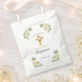 Classic Floral Gold Cross Taufe Vielen Dank Geschenktütchen (Ausgeschnitten)