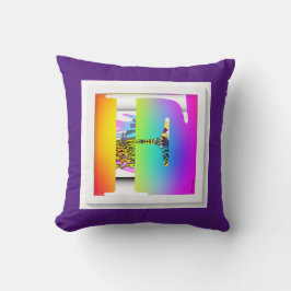 CLASSIC FLORAL MONOGRAM INITIAL F KISSEN