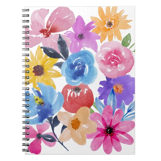 Classic Floral Notes Spiralheft/Journal Notizblock (Vorderseite)